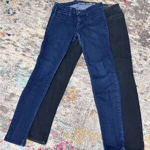 Blue and Black Bullhead Jeggings